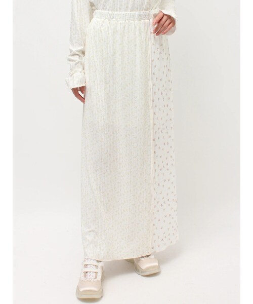 merry jenny（メリージェニー）の「ミックスフラワーメロースカート（スカート・レディース・ピンク/イエロー/ラベンダー・F）」の6枚目の写真