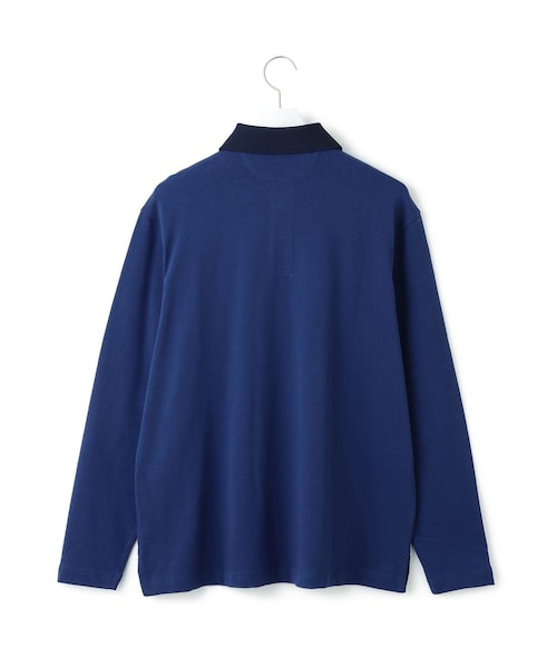 ADAM ET ROPE'（アダムエロペ）の「【HOMME girls×FRUIT OF THE LOOM】Long Sleeve Polo（ポロシャツ・レディース・ネイビー・S）」の3枚目の写真