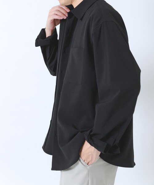 ITEMS URBANRESEARCH(アイテムズ アーバンリサーチ)の「ヨウリュウレギュラーカラー長袖シャツ(シャツ/ブラウス・メンズ・BLK/NVY/OLV/D.GRAY・M/L)」の8枚目の写真