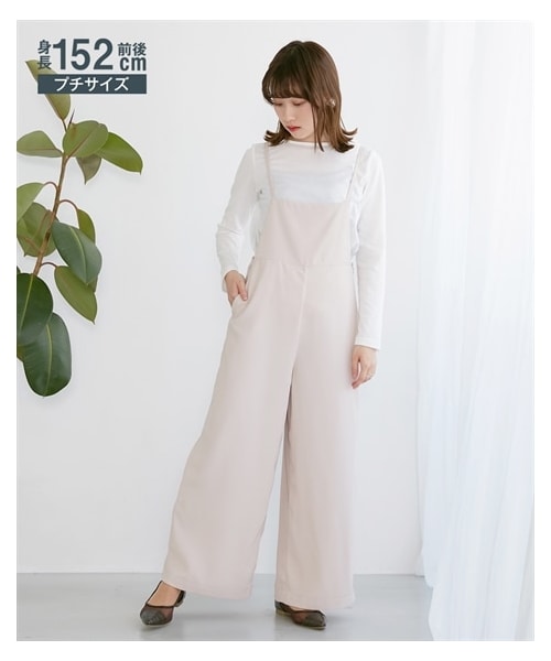 nissen（ニッセン）の「小さいサイズ 後ろリボンサロペット 低