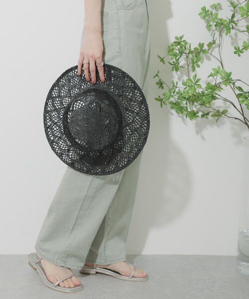 SENSE OF PLACE by URBAN RESEARCH(センスオブプレイスバイアーバンリサーチ)の「スカシアミハット(キャップ・レディース・BROWN/IVORY/BLACK・One)」の10枚目の写真