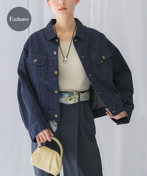 URBAN RESEARCH ROSSO（アーバンリサーチロッソ）の「『別注』Lee101×ROSSO　SHORT JACKET（デニムジャケット・レディース・ONE WASH/MEDIUMUSED・Short）」の3枚目の写真