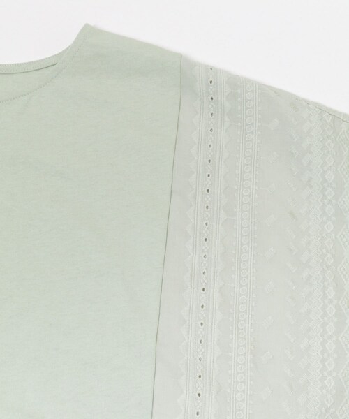 URBAN RESEARCH DOORS(アーバンリサーチドアーズ)の「サイドレース刺繍切替プルオーバー(その他トップス・レディース・OFF/MINTGRAY/NAVY・Free)」の8枚目の写真