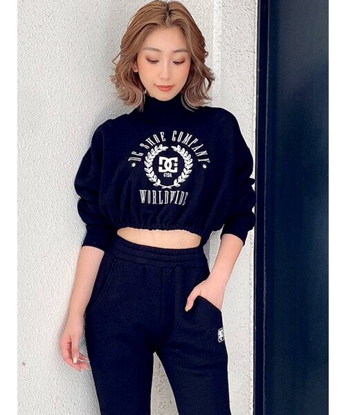 GYDA ジェイダ WEB限定 GYDAxDC ハイネックロンT DCコラボ F