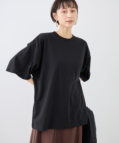 ROPE' PICNIC（ロペピクニック）の「【一部店舗限定】【Hanes × DODO JEAN】ビッグTシャツby THE DODO JEAN（Tシャツ/カットソー・レディース・ブラック/チャコール/ホワイト・F）」の8枚目の写真