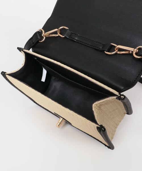 URBAN RESEARCH Sonny Label（アーバンリサーチサニーレーベル）の「バスケットショルダーバッグ（ショルダーバッグ・レディース・ホワイト/ブラック・one）」の13枚目の写真