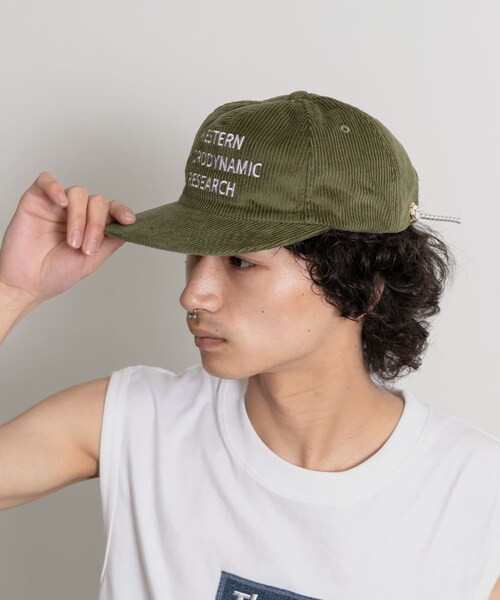 THE GOODLAND MARKET（ザグッドランドマーケット）の「Western Hydrodynamic Research　Whale Cord Hat（キャップ・メンズ・WHITENAVY/ACORN/OLIVE・FREE）」の17枚目の写真