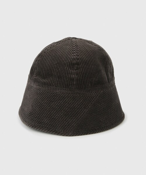 ADAM ET ROPE'（アダムエロペ）の「【THOUSANDS/サウザンズ】CORDUROY SAILOR HAT（ハット・メンズ・チャコール/ホワイト系・M）」の9枚目の写真
