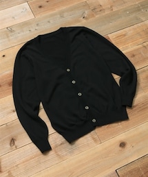 洗える綿１００％ニットカーディガン（ハイゲージ）【大きいサイズ有】