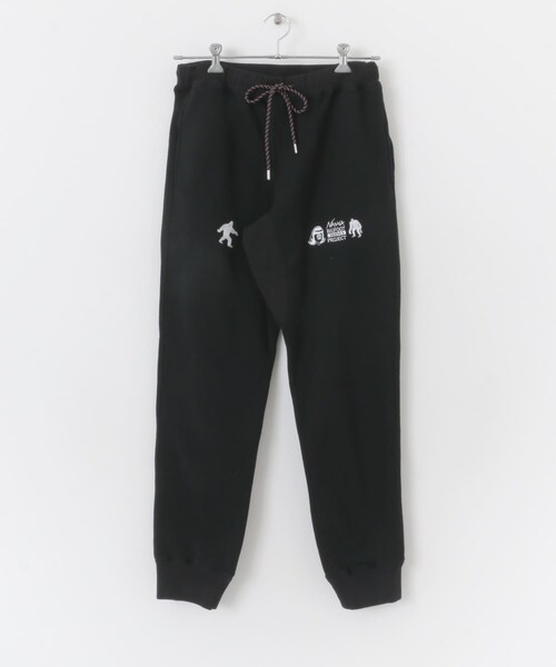 EKAL（エカル）の「NANGA×TACOMA FUJI RECORDS　ビッグフットサーベイPロゴ スウェットパンツ（スウェットパンツ・メンズ・GRAY/BLACK・M/L）」の4枚目の写真