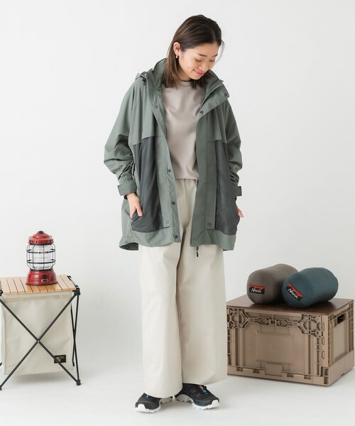 EKAL（エカル）の「別注ナイロンメッシュブルゾン（ブルゾン・レディース・BEIGE/F GREY・S/M）」の16枚目の写真