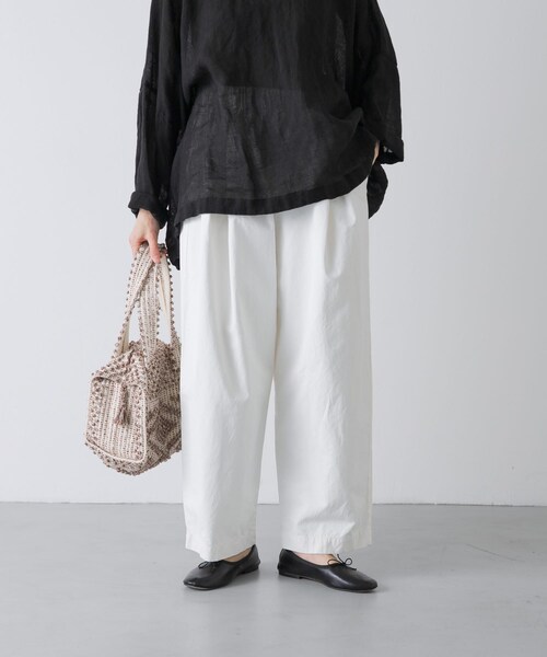 かぐれ（カグレ）の「コットンテーパードイージーパンツ（その他パンツ・レディース・OFF/PINK/BLUE・Free）」の12枚目の写真