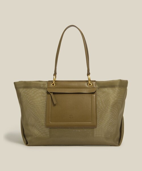 ROPE'(ロペ)の「【A4対応】チュールメッシュダブルハンドルトートバッグ(トートバッグ・レディース・ブラック/オリーブ・F)」の18枚目の写真