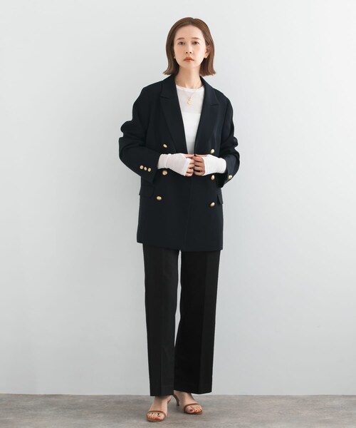 URBAN RESEARCH ROSSO（アーバンリサーチロッソ）の「セミフレアチノパンツ（チノパンツ・レディース・BLACK/IVORY/NAVY BLUE・36/38）」の20枚目の写真