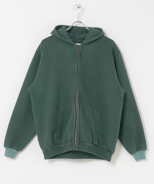 URBAN RESEARCH(アーバンリサーチ)の「A PRESSE Vintage Zip Sweat Hoodie(パーカー・メンズ・BLACK/GREEN・2/3/4)」の14枚目の写真
