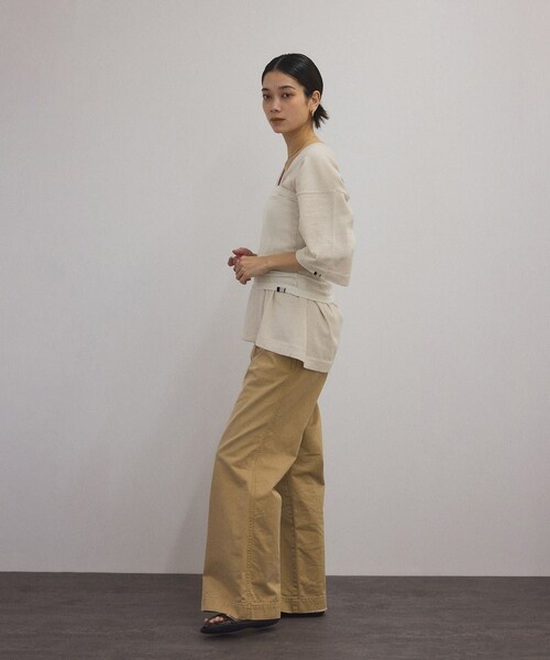 ADAM ET ROPE'(アダムエロペ)の「【J'aDoRe・店舗限定】【extreme cashmere(エクストリーム・カシミア)】mesh tube top / チューブトップビスチェ(チューブトップ・レディース・オフホワイト/ブラウン系・F)」の21枚目の写真