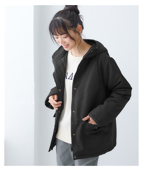 nissen（ニッセン）の「多ポケット中わたマウンテンパーカーコート