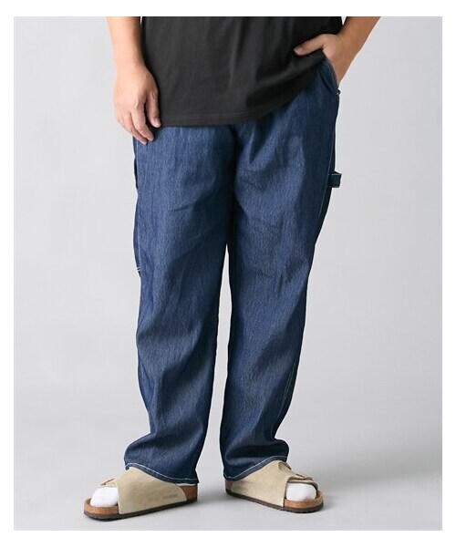 nissen（ニッセン）の「メッシュデニムペインターパンツ CAPTAIN STAG 【大きいサイズ】（パンツ・メンズ・06ブラック/75ネイビー・3L/4L/5L/6L/8L/10L）」の12枚目の写真