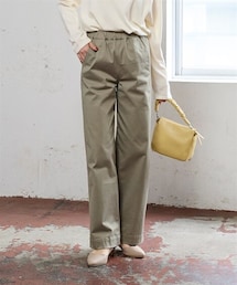 SMILE LAND | 大きいサイズ すごのびストレッチツイルカーブパンツ（ゆったりヒップ）(チノパンツ)