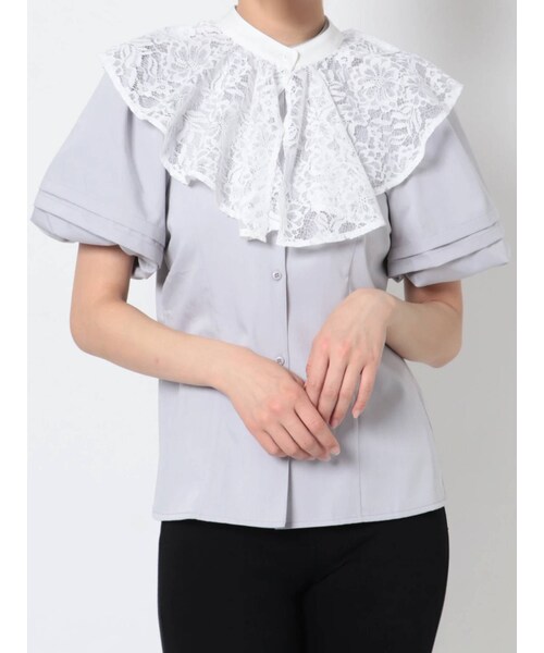 dazzlin（ダズリン）の「レース付け襟（付け襟・レディース・オフホワイト・F）」の6枚目の写真