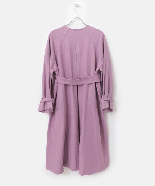 URBAN RESEARCH（アーバンリサーチ）の「SAYAKA DAVIS　V NECK FLARED COAT（ノーカラージャケット・レディース・ORCHID・P）」の5枚目の写真