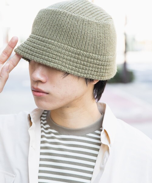 SENSE OF PLACE by URBAN RESEARCH(センスオブプレイスバイアーバンリサーチ)の「ニットバケットハット(ハット・メンズ・BLACK/GRAY/KHAKI・one)」の13枚目の写真