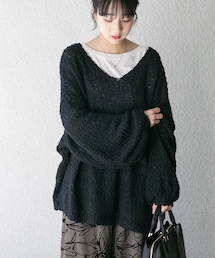 ITEMS URBANRESEARCH | インナーセットＶネックニット(ニット/セーター)