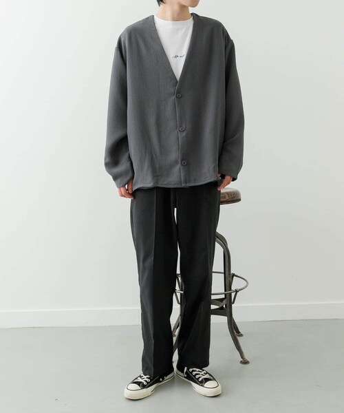 ITEMS URBANRESEARCH(アイテムズ アーバンリサーチ)の「1-tuckストレッチイージーパンツ(その他パンツ・メンズ・GRY/BEG/BRN/BLK・M/L)」の8枚目の写真
