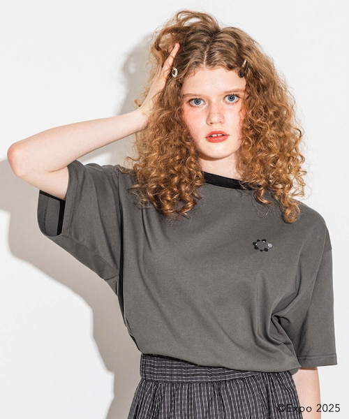 Collaboration URBAN RESEARCH（コラボレーションアーバンリサーチ）の「EXPO2025 RINGER T-SHIRTS（Tシャツ/カットソー・メンズ・OFF WHITE/INK BLACK/GRY×BLK/CCL×BLU/OTM×BRD・S/M/L）」の3枚目の写真