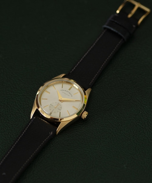ADAM ET ROPE'（アダムエロペ）の「《別注》【VAGUE WATCH CO. for ADAM ET ROPE'】 FLATBACK WRISTWATCH(LEATHER BELT)（アナログ腕時計・メンズ・ゴールド・F）」の19枚目の写真