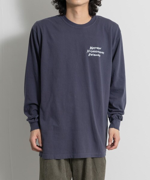 THE GOODLAND MARKET（ザグッドランドマーケット）の「Western Hydrodynamic Research　ANDRE T-SHIRTS（Tシャツ/カットソー・メンズ・NATURAL/NAVY・L/XL）」の3枚目の写真
