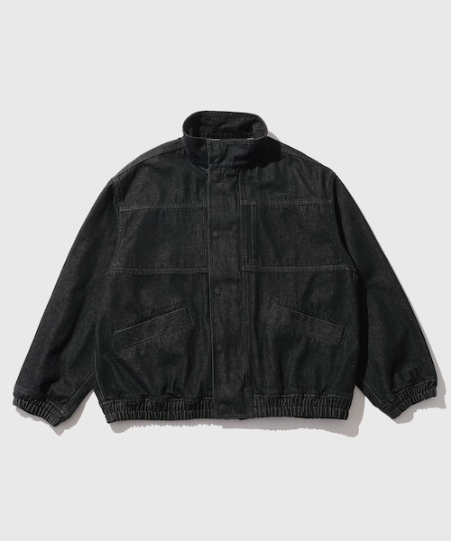 ADAM ET ROPE'(アダムエロペ)の「13oz デニムボマーブルゾン / ADAM ET ROPE' JEANS(ブルゾン・メンズ・ブラック系/ネイビー・L/M)」の2枚目の写真