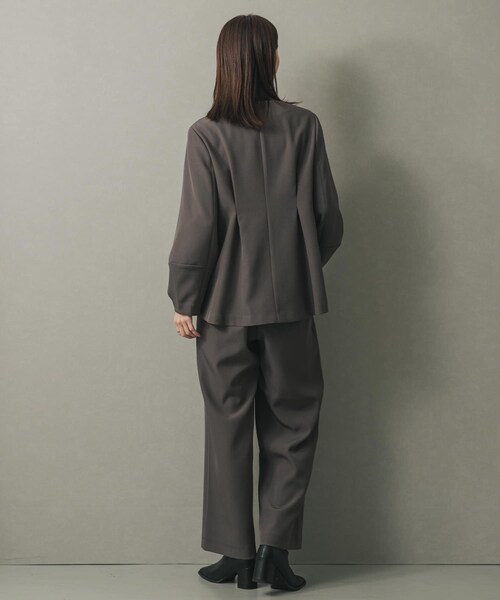 SENSE OF PLACE by URBAN RESEARCH（センスオブプレイスバイアーバンリサーチ）の「ウエストタックジャケットセットアップ（セットアップ・レディース・BLACK/GRAY/BEIGE・S/M）」の19枚目の写真