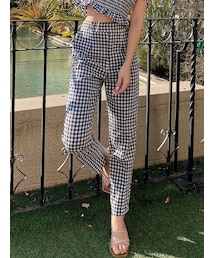 RESEXXY | センタープレステーパードパンツ【セットアップ着用可能】(その他パンツ)