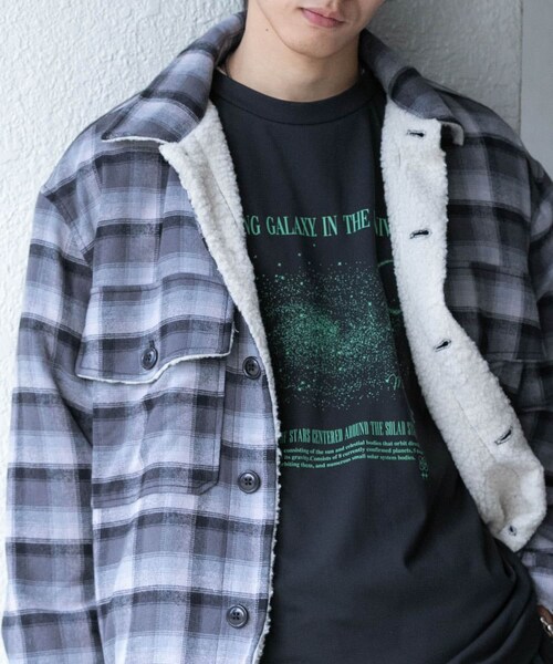 SENSE OF PLACE by URBAN RESEARCH(センスオブプレイスバイアーバンリサーチ)の「Galaxy Graphic Long-Sleeve T-shirts(Tシャツ/カットソー・メンズ・WHITE/BLACK/L.GRAY・M/L)」の22枚目の写真