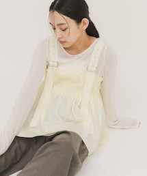 KBF | フリルギャザービスチェ(その他トップス)