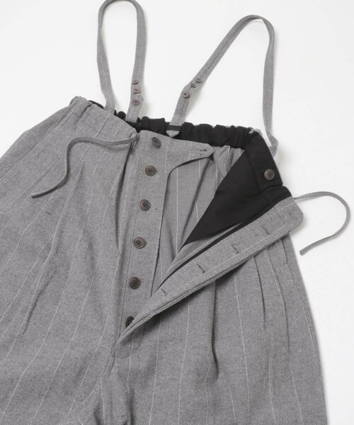 かぐれ（カグレ）の「HAVERSACK　C/Lピンストライプサロペットパンツ（サロペット/オーバーオール・レディース・Top grey・0）」の16枚目の写真