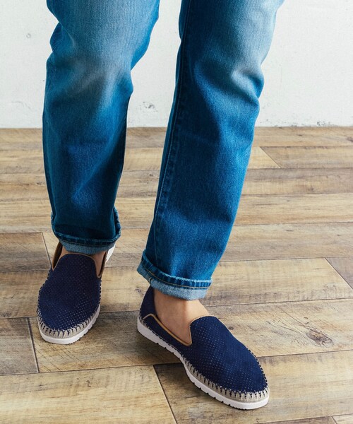 URBAN RESEARCH Sonny Label（アーバンリサーチサニーレーベル）の「VERBENAS　パンチングスリッポン（スリッポン・メンズ・MARINO NV/GRIS GY/KAKI KH・41/42/43）」の15枚目の写真