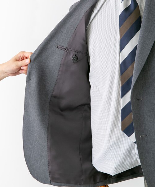 URBAN RESEARCH DOORS(アーバンリサーチドアーズ)の「LIFE STYLE TAILOR ウォッシャブルストレッチジャケット(テーラードジャケット・メンズ・GRAY/NAVY・44/46/48/50)」の10枚目の写真