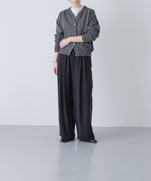 かぐれ（カグレ）の「キュプラストレートパンツ（その他パンツ・レディース・NAVY/BLACK・Free）」の8枚目の写真