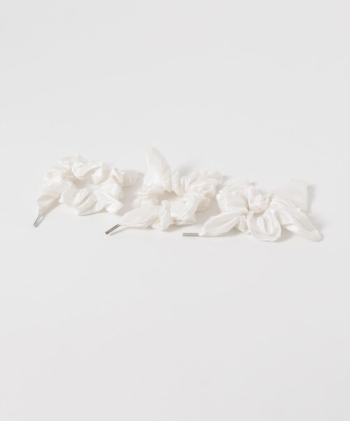 URBAN RESEARCH ROSSO（アーバンリサーチロッソ）の「heyep　Silk Square Mini Scrunchie 3P（ヘアゴム・レディース・BLACK/WHITE・-）」の5枚目の写真