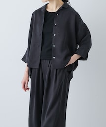 かぐれ | キュプラオープンカラーシャツ(シャツ/ブラウス)