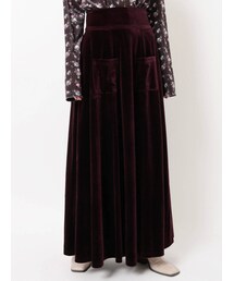 merry jenny | ハイウエストベロアロングスカート(スカート)