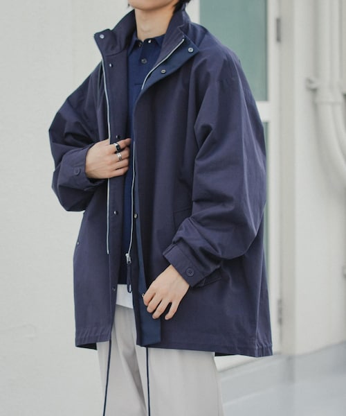 SENSE OF PLACE by URBAN RESEARCH(センスオブプレイスバイアーバンリサーチ)の「ショートモッズコート(モッズコート・メンズ・IVORY/CHARCOAL/NAVY・M/L)」の3枚目の写真