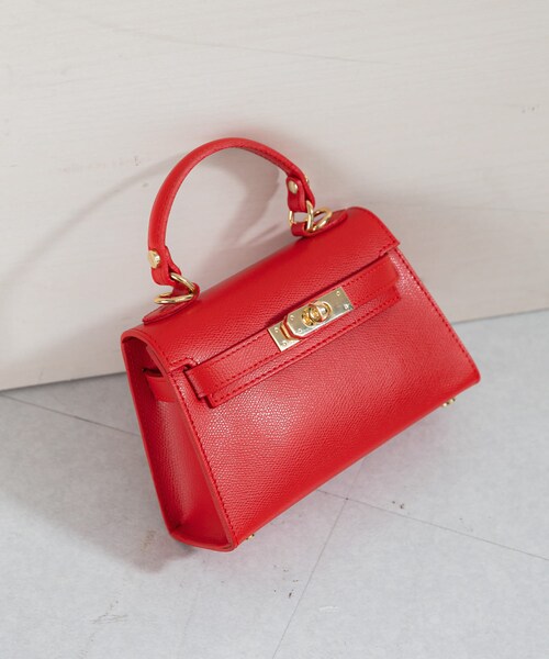 URBAN RESEARCH ROSSO（アーバンリサーチロッソ）の「AULENTTI　クラスプ トップハンドル バッグ（ハンドバッグ・レディース・DK BROWN/RED・Free）」の3枚目の写真
