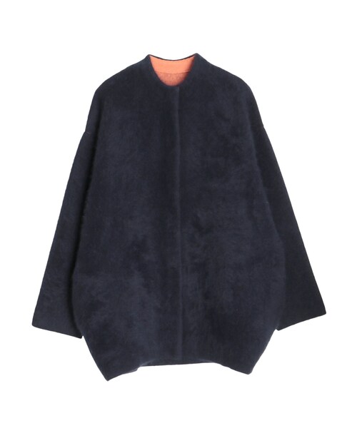 ELENDEEK（エレンディーク）の「CN RACCOON MIX WCD（カーディガン/ボレロ・レディース・アイボリー/ライトグレー/グレー/レッド/ピンク/イエロー/ミントグリーン/ネイビー/ラベンダー/ベージュ/ミディアムグレー/アイスブルー・01/02）」の6枚目の写真