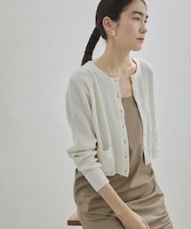 SALON adam et rope' | 【オーガニックコットン】クルーネックカーディガン-CreamyCotton /クリーミーコットン-(カーディガン/ボレロ)