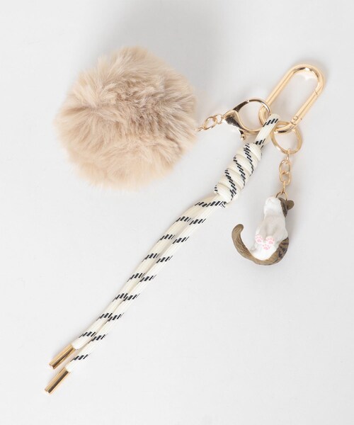 URBAN RESEARCH Sonny Label（アーバンリサーチサニーレーベル）の「CAT AND FAKEFUR CHARM（キーホルダー・レディース・ブラウン系/ベージュ系・One）」の12枚目の写真