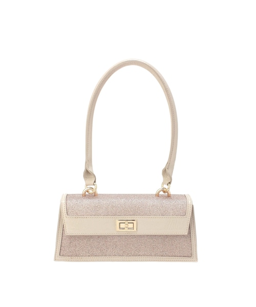 MERCURYDUO(マーキュリーデュオ)の「シャイニーイーストウエストBAG(ハンドバッグ・レディース・ベージュ/アイスブルー・F)」の14枚目の写真