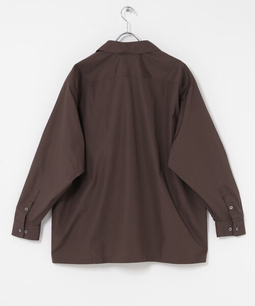 URBAN RESEARCH（アーバンリサーチ）の「THE DAY　OPEN COLLAR SHIRT（シャツ/ブラウス・メンズ・BLACK/BROWN/WHITE・1/2）」の22枚目の写真